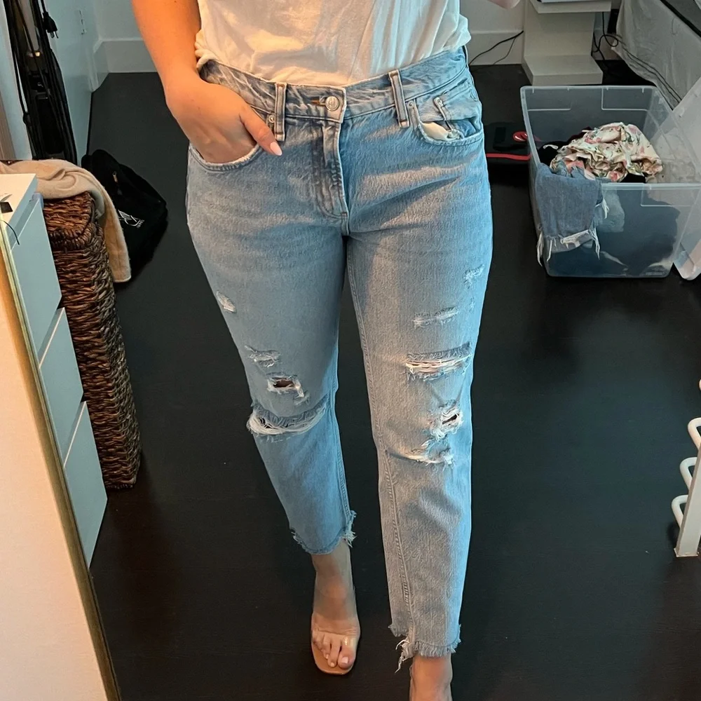 zara cigarette jeans ZARA cigarette fit jeans